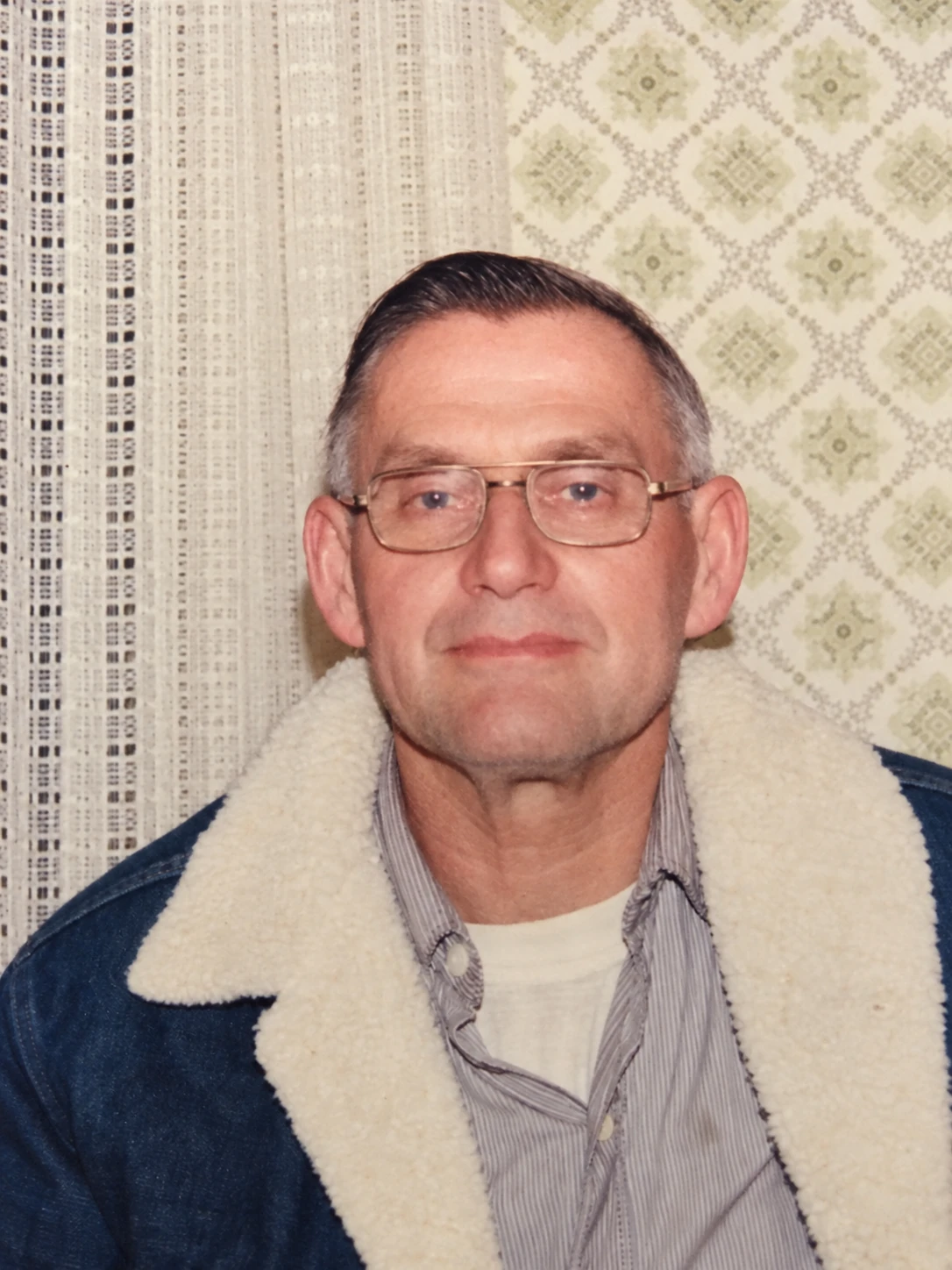 Wayne ‘Swede’ Lien wearing glasses and a coat