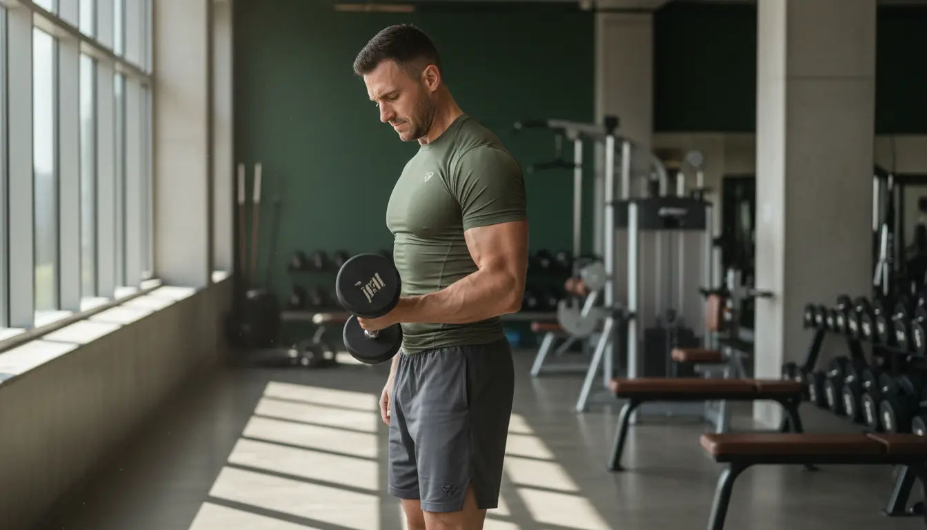 Man training during testosterone care